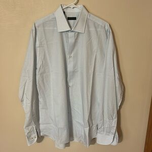 Saks Fifth Avenue Light Blue Dress Shirt Size 17